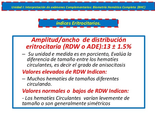 ancho de distribucion eritrocitaria